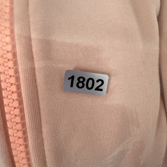 Athleta Sweatshirt Womens Medium Orange Triumph Sweater Athleisure Zip Jacket - Picture 12 of 12